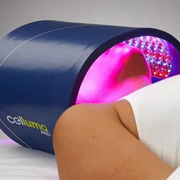 Celluma PRO PLUS LED light therapy treatment at Philip Edward Salon and Spa in Boston